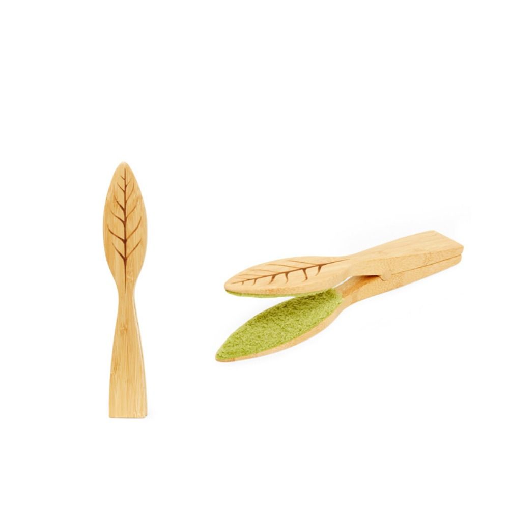 Wood Handle Leaf Cleaning Tongs Portable Plant Leaf Cleaning Tongs  Plant Accessories