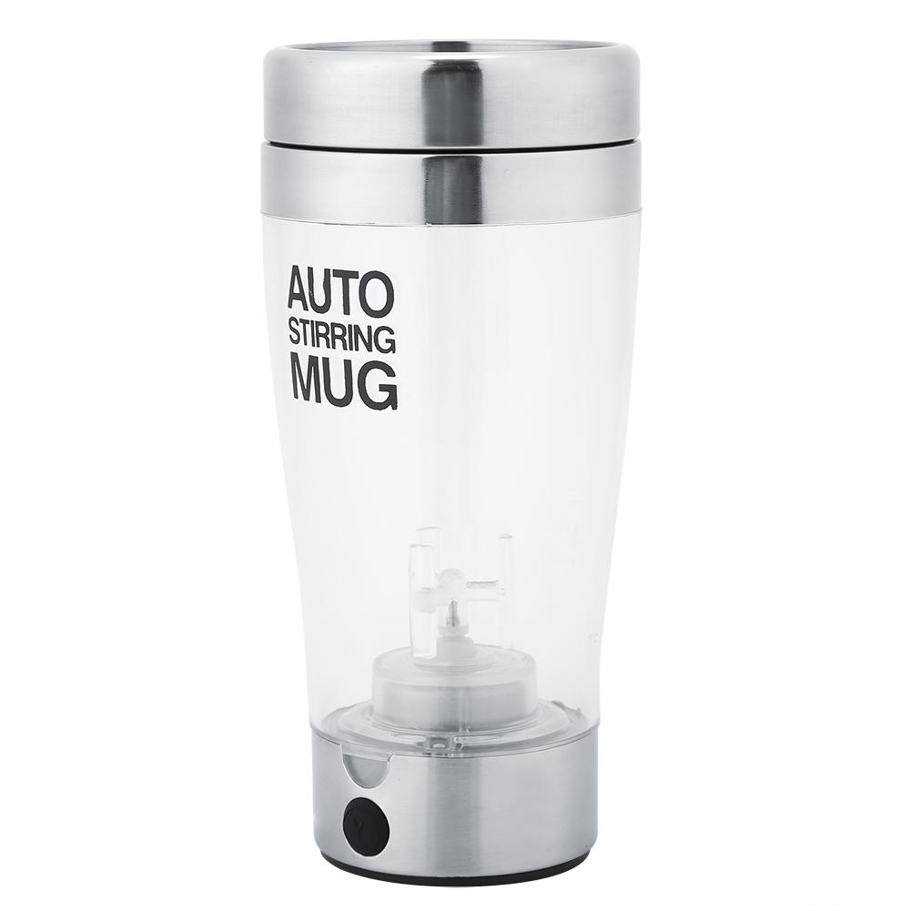400ml Stainless Steel Electric Stirring Mug Automatic Milk Juice Coffee Cup