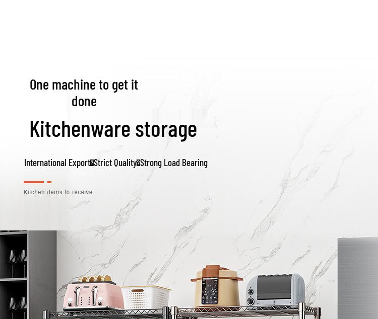 Overflowing Colors Multi-Layer Kitchen Microwave and Pot Storage Rack