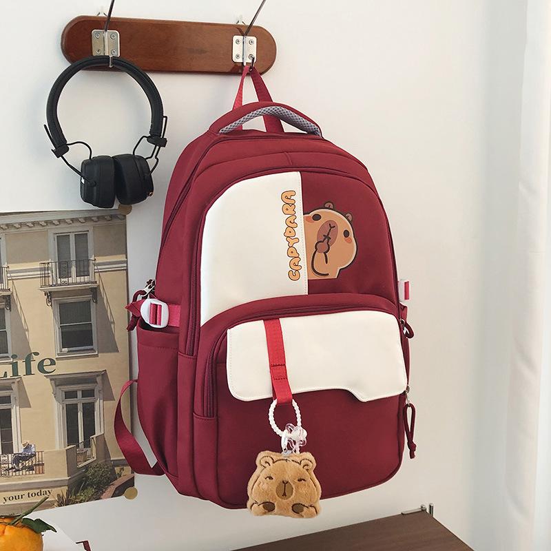 Student class bag junior high school high school students cute large capacity backpack soft cute lightweight small backpack