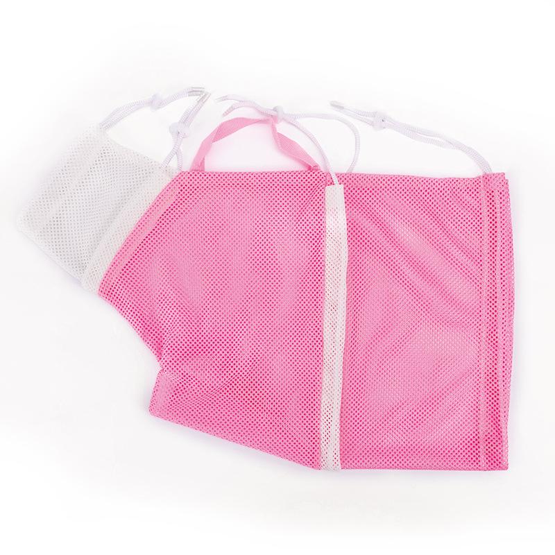 

Professional Breathable Mesh Cat Bathing Bag Anti Scratch Multi-purpose Cat Grooming Bag Adjustable Washing Pouch Pet Care рожевий