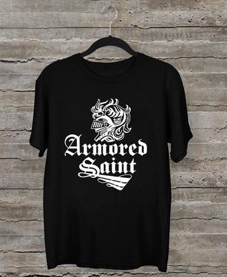 NEW Armored Saint Band Logo Classic Black All Size Shirt