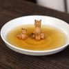 Yixing Zisha Mini Orange Cat Tea Pet – Exquisite Lucky Cat Tea Ornament