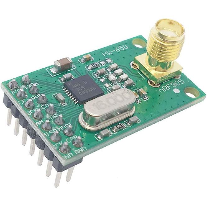 

HiLetgo NRF905 Wireless Transceiver Module PTR8000+ 433/486/915MHz with Antenna NF905SE