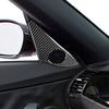 2Pcs For BMW Z4 E85 2003-08 Carbon Fiber Interior Side Tweeter Accent Cover Trim