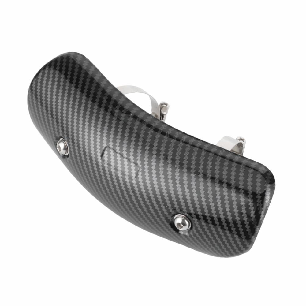 Carbon Fiber Style Exhaust Pipe Guard Stainless Steel Exhaust Pipe Protector  For Motorcycle