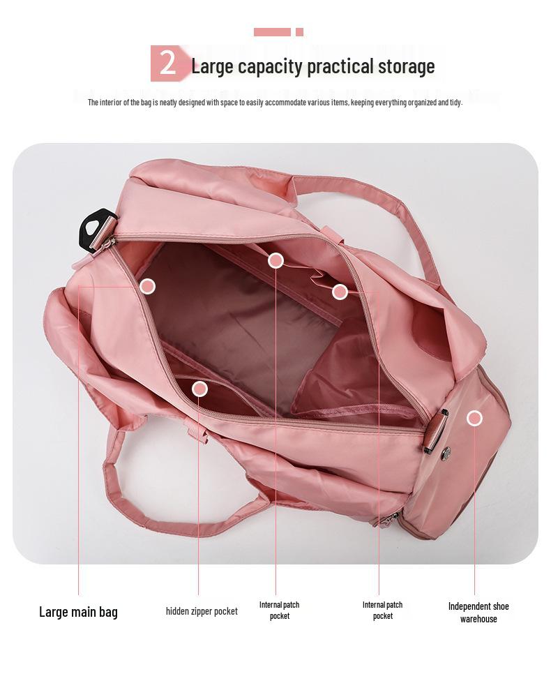 2025 Large Capacity Travel Bag for Business Trips & Fitness - Wet/Dry Separation, Ideal for Short-Distance Travels & Sports Activities