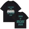 Rock Brand Backstreet Boys I Was There Then Millennium Tour 2025 Tshirt Unisex Women Fashion Vintage T Shirts Unisex Casual Tshirt