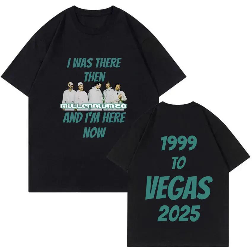 Rock Brand Backstreet Boys I Was There Then Millennium Tour T-shirt Men Women Fashion Vintage T Shirts Male S