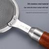 304 Stainless Steel Mesh Sieve with Wooden Handle for Soy Milk, Juice, Tea, and Baking