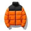 New Color-inserted Cold-proof Cotton-padded Clothes Trendy Couple Jackets Fashionable Blue Thickened Warm Short Cotton-padded Clothes