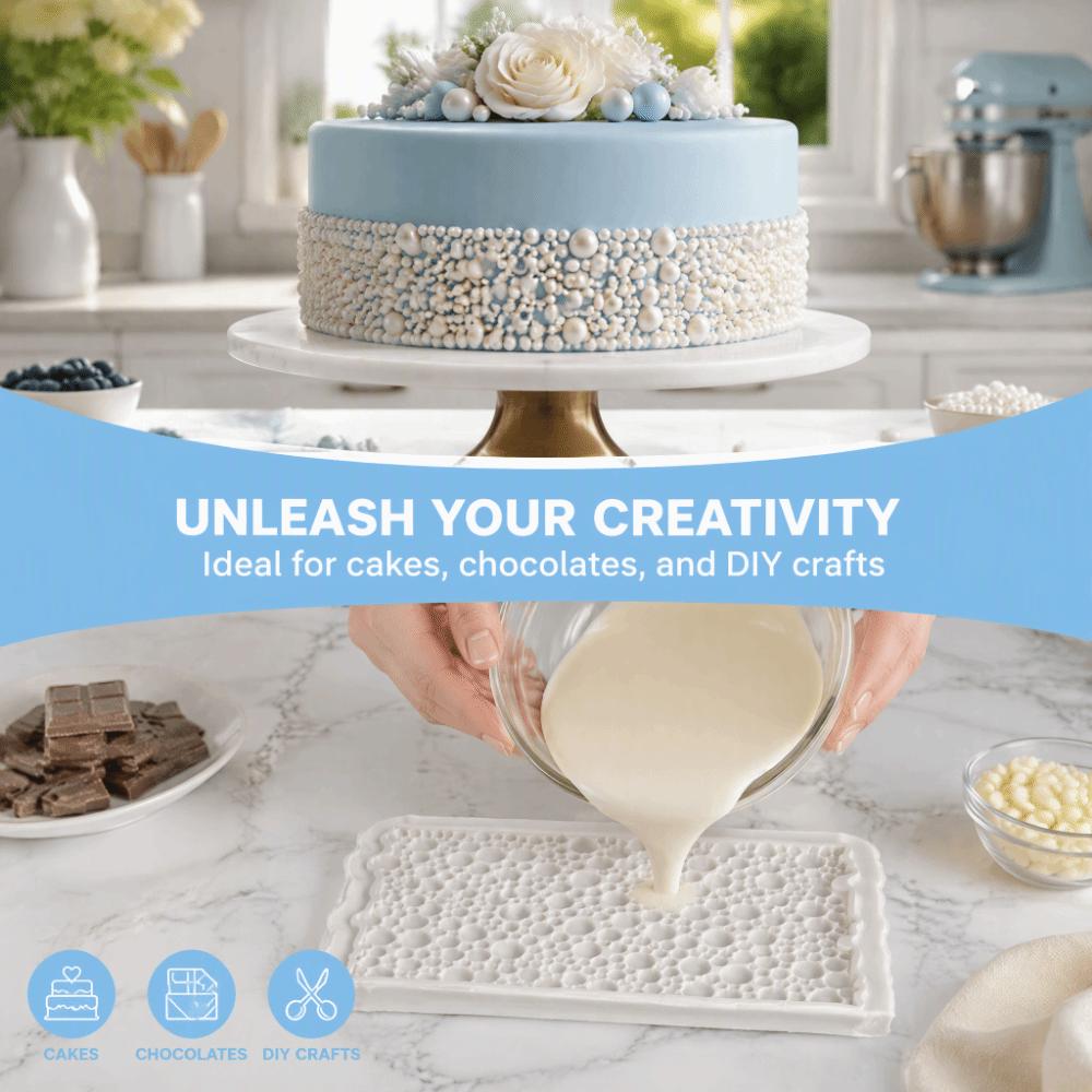 Silicone Silicone Mold Flexible Cake Decorating Mold Reusable Texture Baking Mold  Art