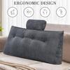 Wedge Headboard Pillow Triangle Cushion Waist Support with Neck Pillow