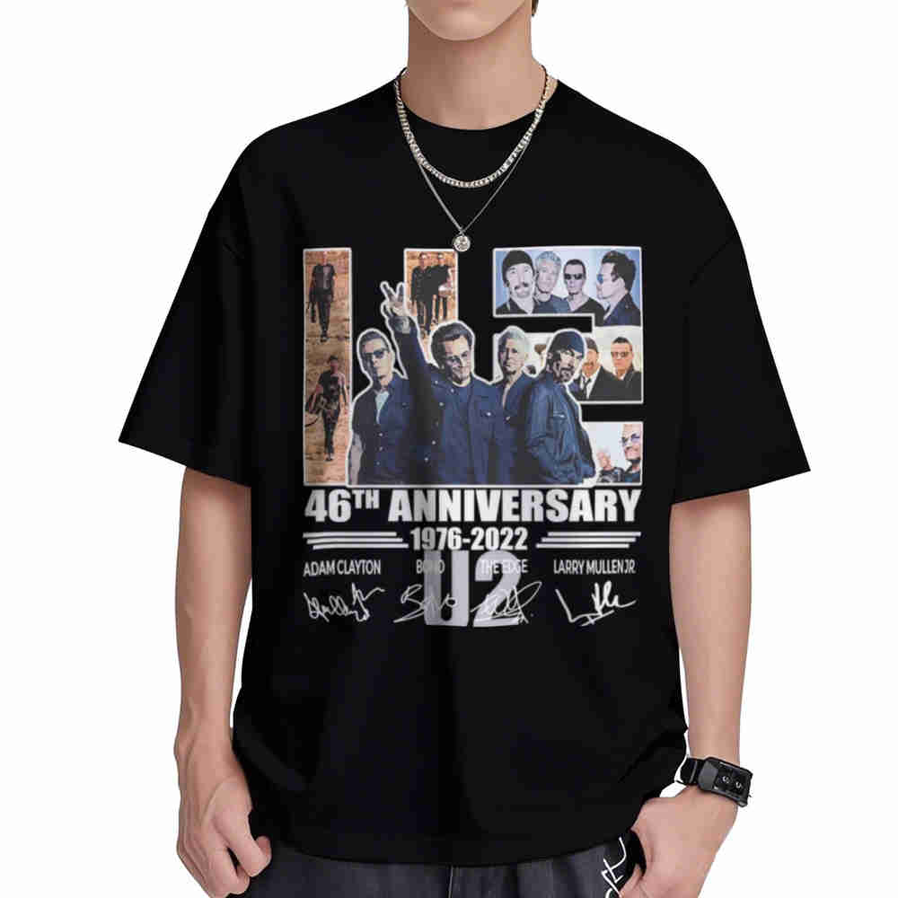 U2 46th Anniversary 1876 2022 Thank You For The Memories Short Sleeve Tee 100% Cotton T-Shirt