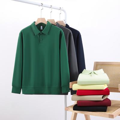 Business Casual Outdoor POLO  Sweater Autumn Solid Color Lapel Long Sleeved Hoodie Couple's Outfit Men's and Women's Fashionable Hoodie Boutique Top