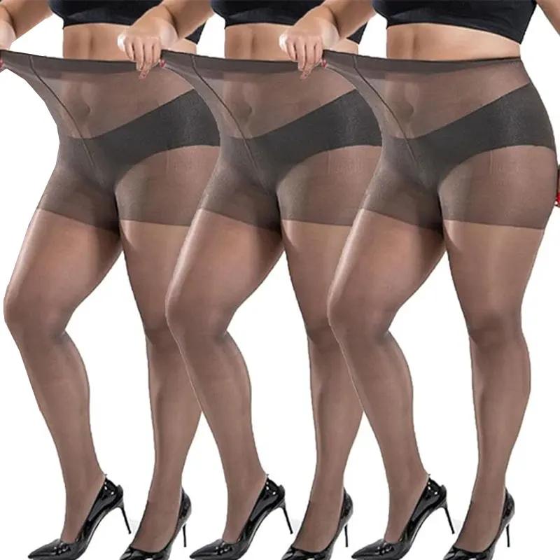 1/3pairs Women's Slim Fit Anti Hook Silk Pantyhose High Elasticity Breathable Ultra-thin Bottom Socks Leggings