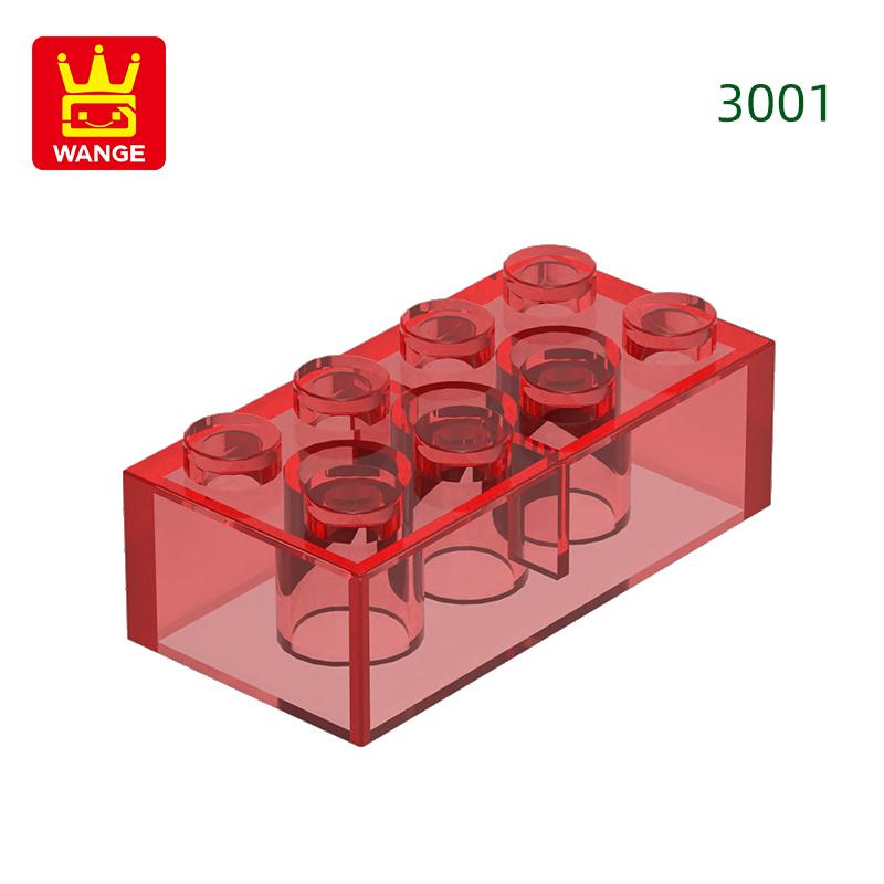 Non-Toxic 40Pcs/Lot 3001 2X4 High 8-Hole Building Block Moc Colorful Parts Compatible With Brick Diy Children Toy Assembly Gift Box