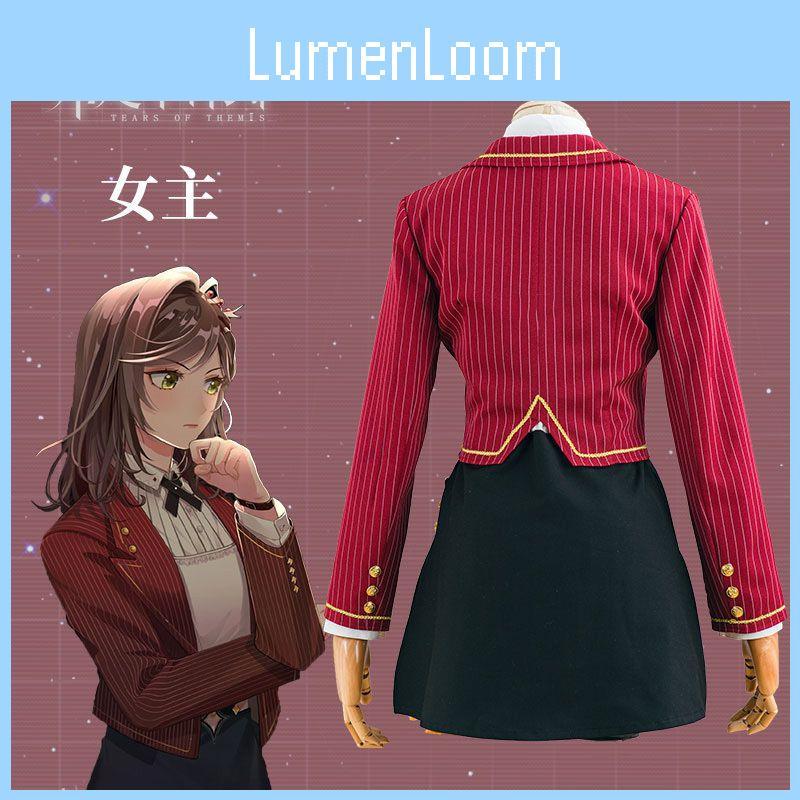 Conjunto Completo Uniforme Raven Tears Of Themis Fantasia Cosplay Para Mulheres Ideal Para Festas