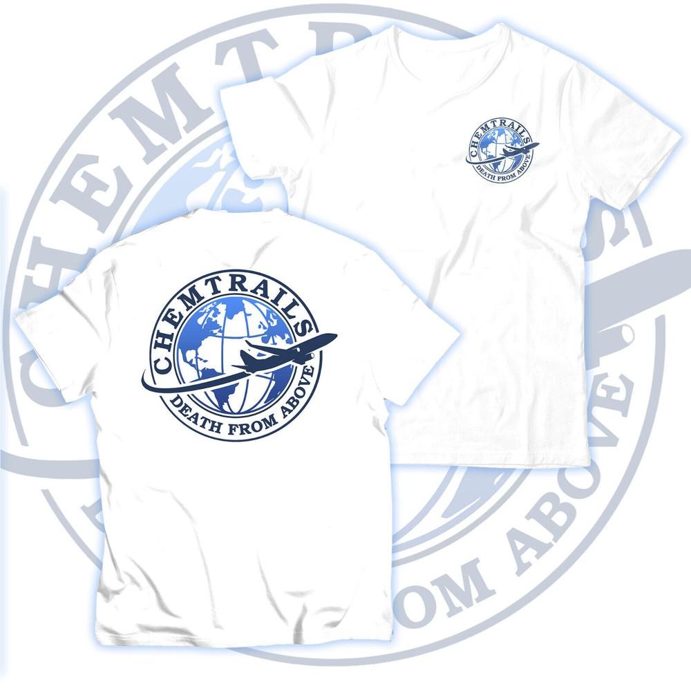

Футболка Химтрейлы Смерть Сверху Унисекс и Детская Конспирация Самолет Летающий M