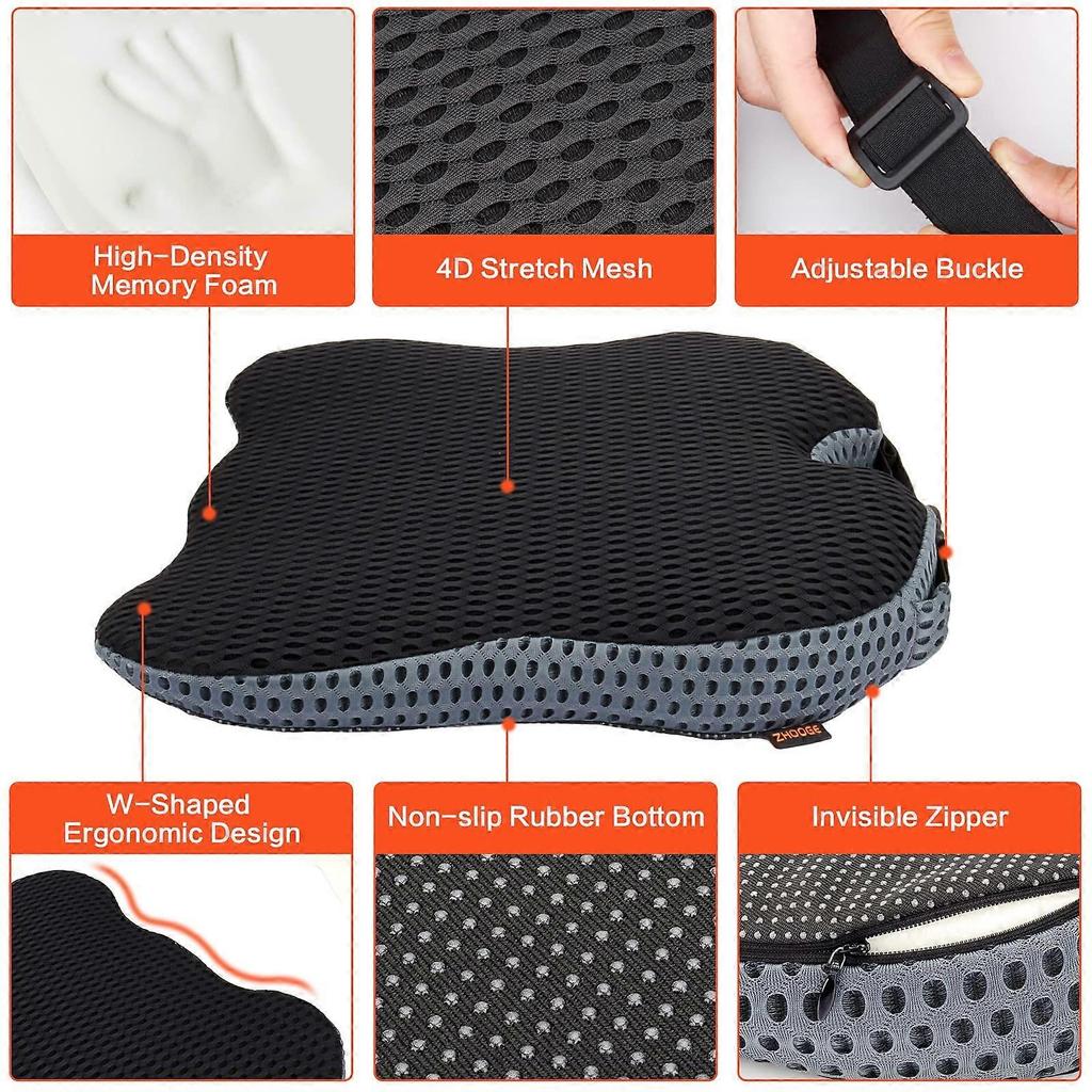 Wedge cushion car seat seat wedge cushion for car, car seat cushion wedge cushion, ergonomic memory foam cushion for car, office chair