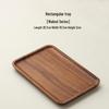 Walnut Solid Wood Irregular Small Serving Tray & Coaster