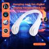 Portable charging digital display neck fan silent USB portable bladeless neck hanging lazy neck fan