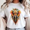 Bemaltes Elefanten-T-Shirt, Lebendiges Tier-T-Shirt, Personalisiertes Elefanten-Shirt, Geschenk für Sie