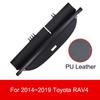 Car Trunk Cargo Cover for Toyota HIGHLANDER RAV4 2020 - 2024 2025 Retractable Rear Trunk Security Cover Shielding Shade Black