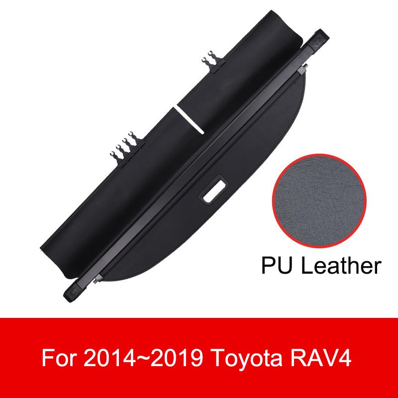 Car Trunk Cargo Cover for Toyota HIGHLANDER RAV4 2020 - 2024 2025 Retractable Rear Trunk Security Cover Shielding Shade Black