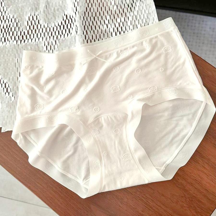 9287 Soft Zero-Touch Seamless Jacquard Modal Panties - Class A 10A With Extended Bottom