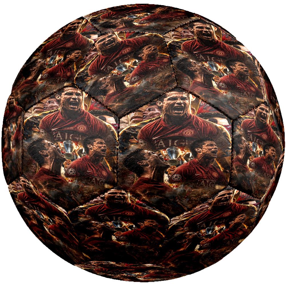 Ronaldo's Celebration Moment Size 5 Soccer Ball Machine Sewn Indoor/Outdoor Training and Matches Sports Enthusiast Gifts