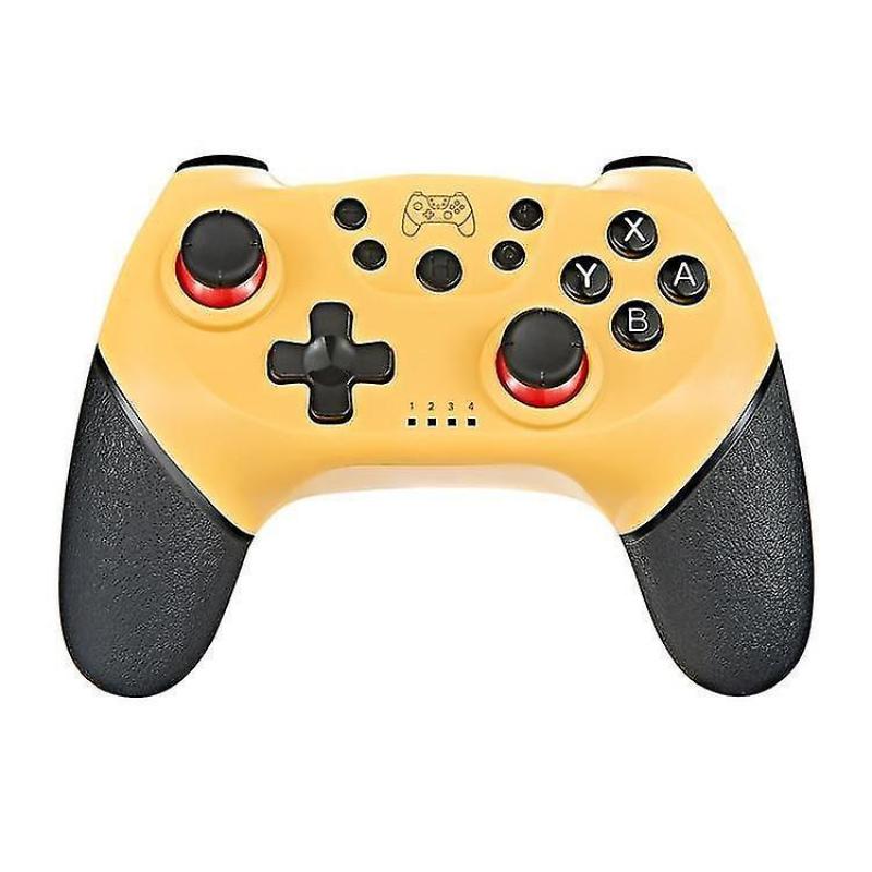 Yellow Wireless Bluetooth Gamepad Controller 6 Axis For Nintendo Switch Pro