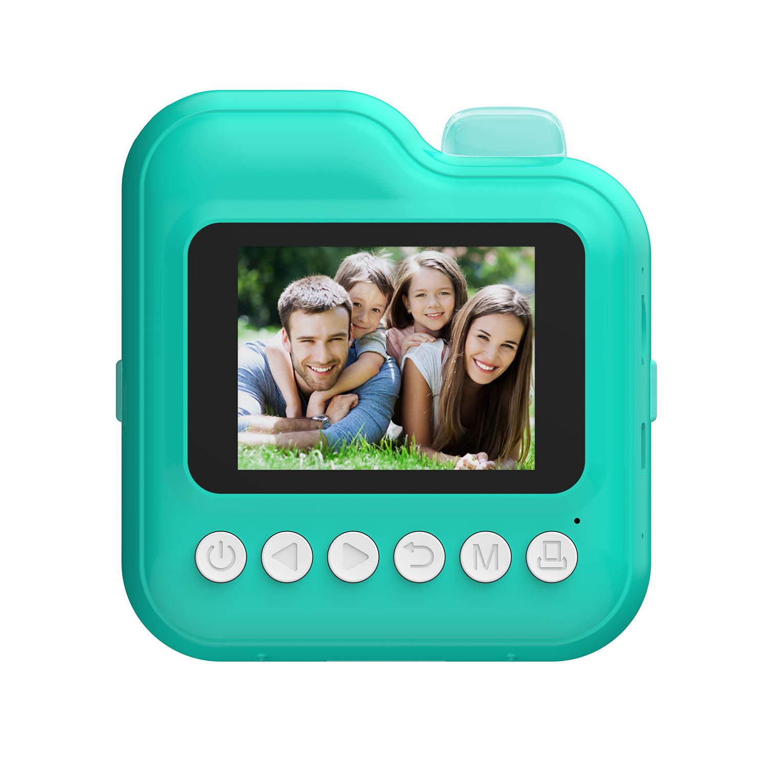 

Q6 Instant Print Camera for Kids Digital Camera for Inkless Photo Lable Printing Green