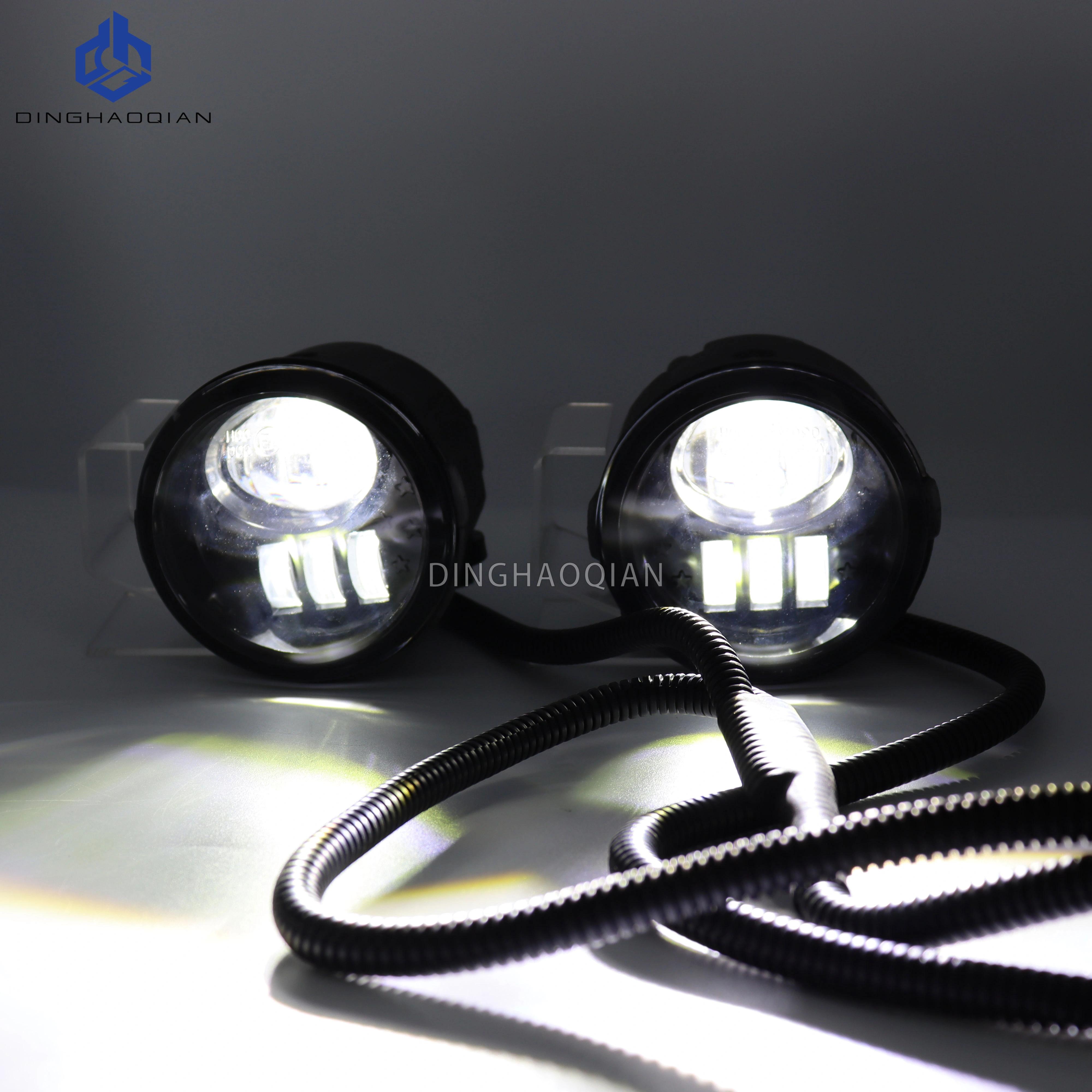 

1 пара автомобильных передних противотуманных фар, дневные ходовые огни для Nissan Patrol Y62 2010 2011 2012 2013 2014 2015, светодиодные противотуманные фары H11 single light-white