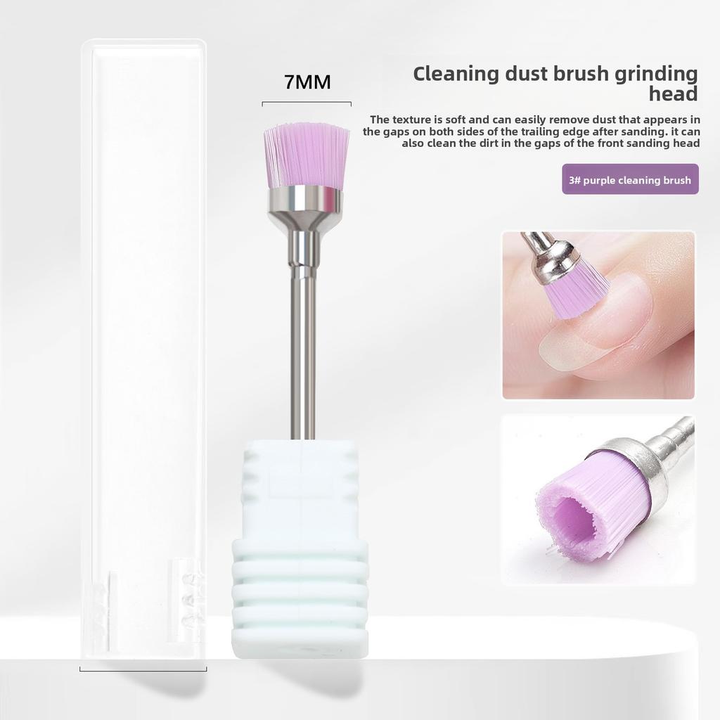 1-3pcs Nail Polisher, Dust Cleaning Brush, Hard-bristled Nail Polish Remover and Dust Cleaning Tools