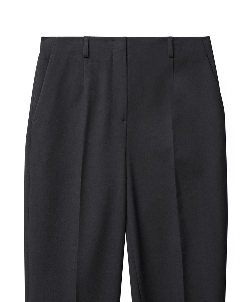 MUSINSA STANDARD WOMAN Women'S Waistbandless Tapered Crop Slacks [Gray]