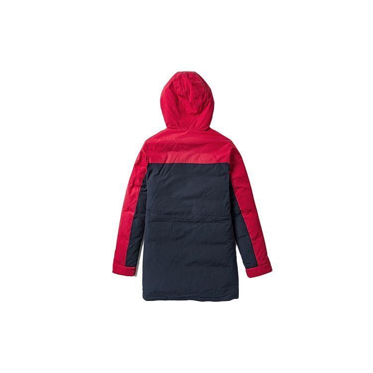 Vans Mid-Length Warm Hooded Down Jacket Men Jacket Red Blue VN0A3DHSRS9