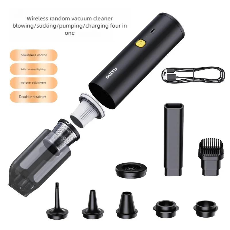 

Автомобильный пылесос Youpin, беспроводной, портативный, съемный, с зарядкой через USB, высокой мощностью, подходит для легкого пылеудаления чёрный