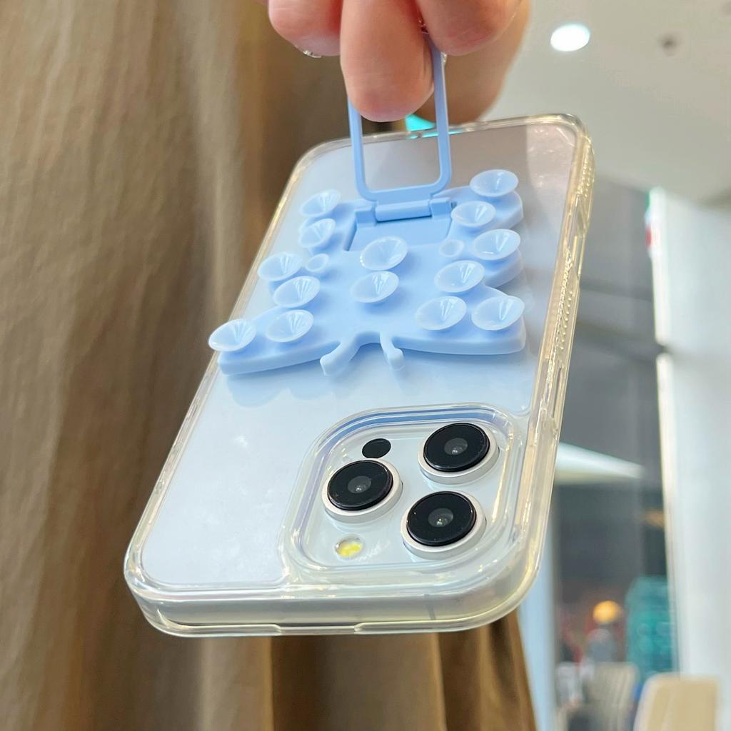 Butterfly Silicone Suction Cup Phone Stand Holder Portable Desktop Kickstand Square Ring Holder