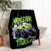 Truck Theme Printed Blanket - Perfect for Couch, Bed, Travel & Outdoor Use | Machine Washable, Cozy & Durable.
