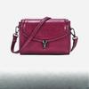 Fengchao Bags and Leather Goods Solid-color Small Square Leather Lock Lock Women's Single-shoulder Bag