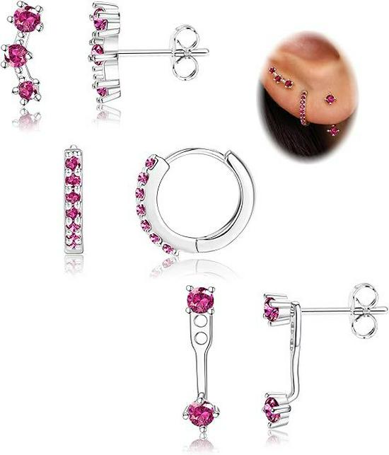 2024 Women's Electroplated Gold Earrings Set: 6-Piece European & American Style