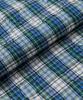 COTTON BELL Button Placket Flare Skirt - Blue Check