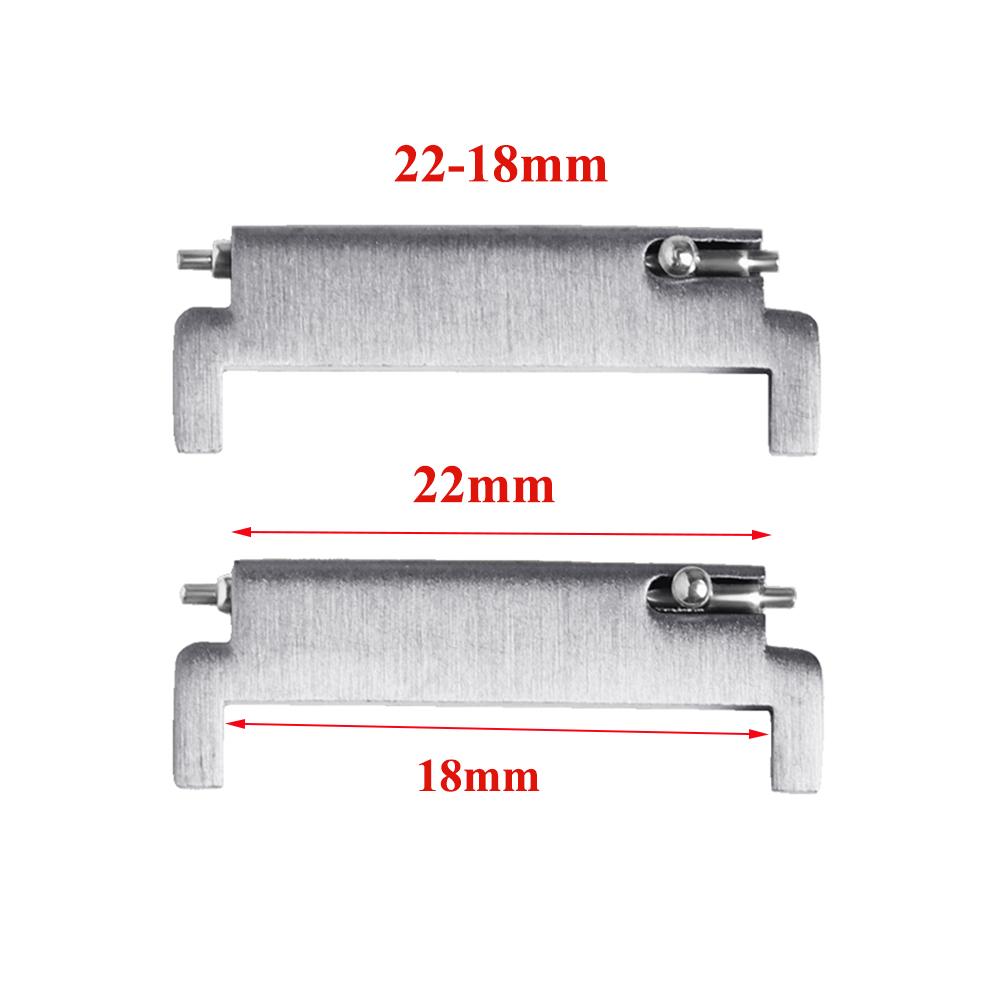 Uhrenarmband-Adapter 2 Stück Schnellverschluss 20 mm auf 18 mm 20 mm auf 22 mm 22 mm auf 20 mm Stifte Verbinder Armband Federstege Zubehör