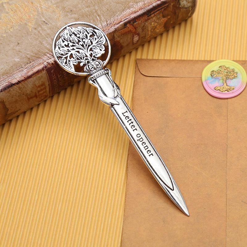 Zinc Alloy Retro Metal Letter Opener, European-American Style, In Stock