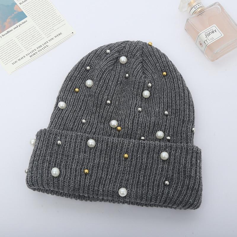 Knit Hat For Women Winter Pure Acrylic No Brim Beanie With Warmth And Sun Protection