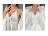 Women's Satin Bathrobe & Pajama Set 850 - Sexy & Loose Fit Homewear