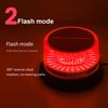 Solar Strobe Warning Light Rechargeable LED Strobe Light Safety Flashing Light for Road Construction Vehicle