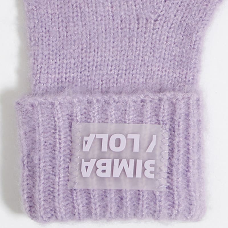 BIMBA Y LOLA [23FW] BIMBA Y LOLA Lilac Knit Gloves B236AIG021VOB