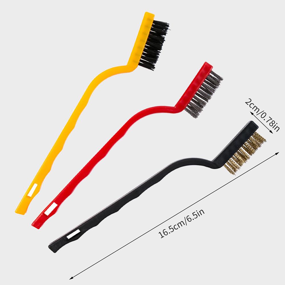 

3-предметная проволочная щетка для газовой плиты, бытовая многоцелевая кухонная щетка для глубокой очистки от ржавчины, грязи и остатков краски